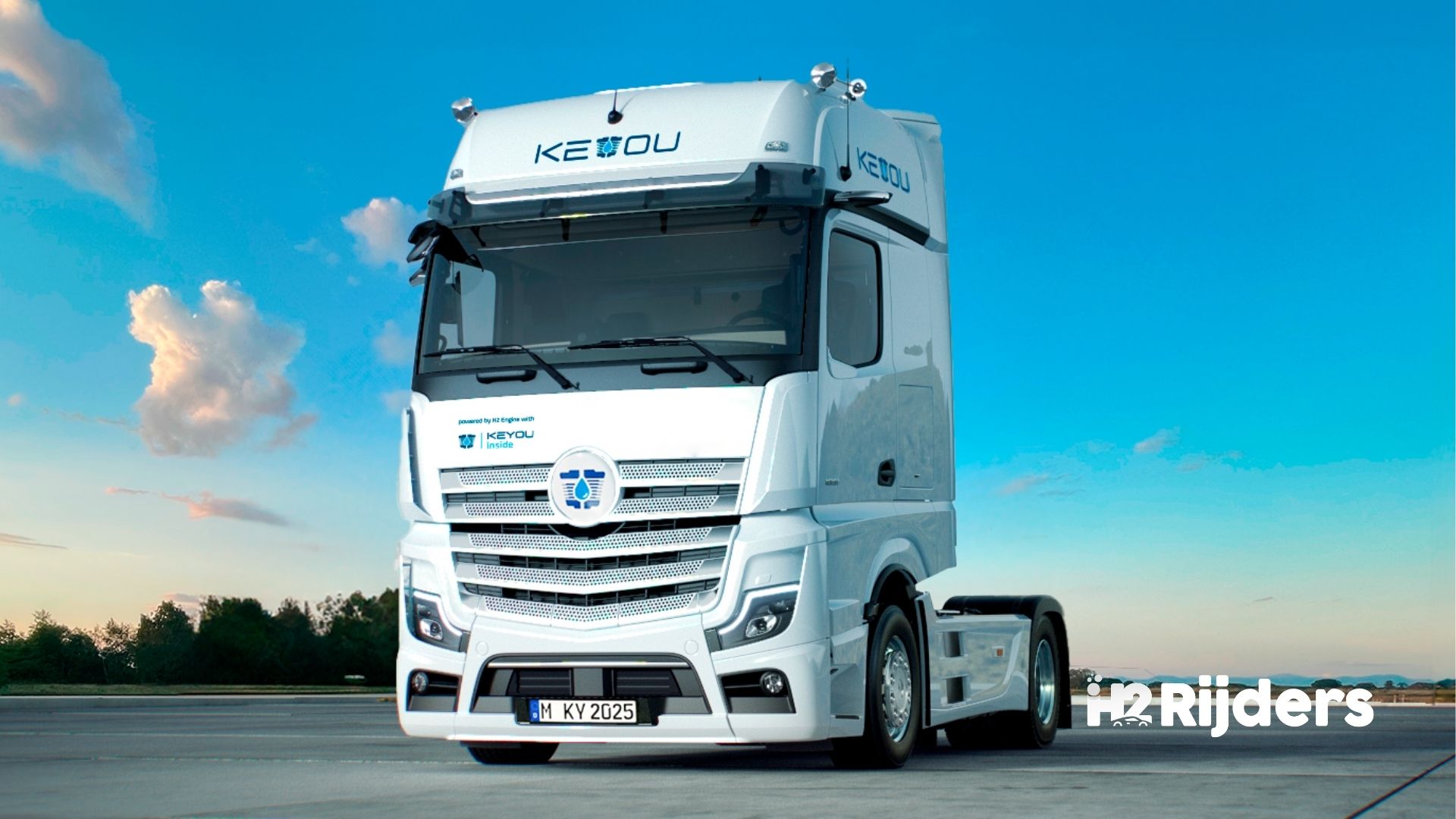 Keyou HICE.40 rijdt naar Utrecht — 2.200 km op waterstof met indrukwekkend laag verbruik